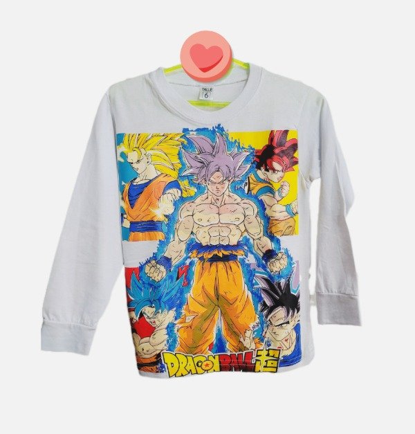 Producto - REMERA MANGA LARGA INFANTIL DRAGON BALL T.6