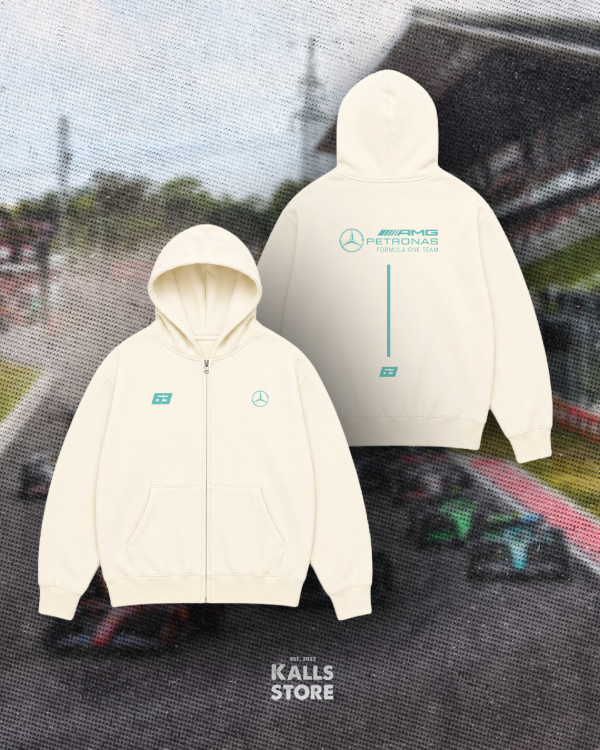 Producto - Campera cremita George Russell #team