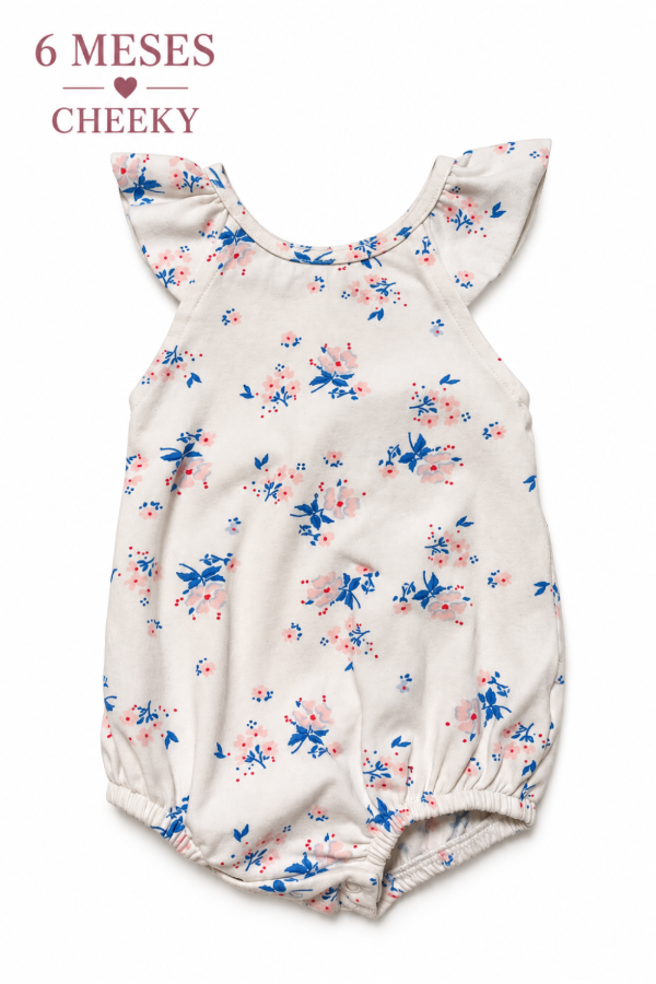 Producto - Enterito blanco floral Cheeky 6 meses - 0