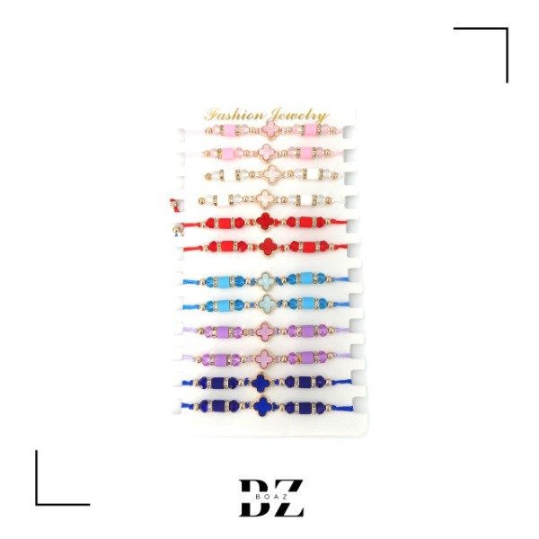 Producto - PULSERA DE HILO CON DIJE X 12 PCS EN CARD - 1964-3