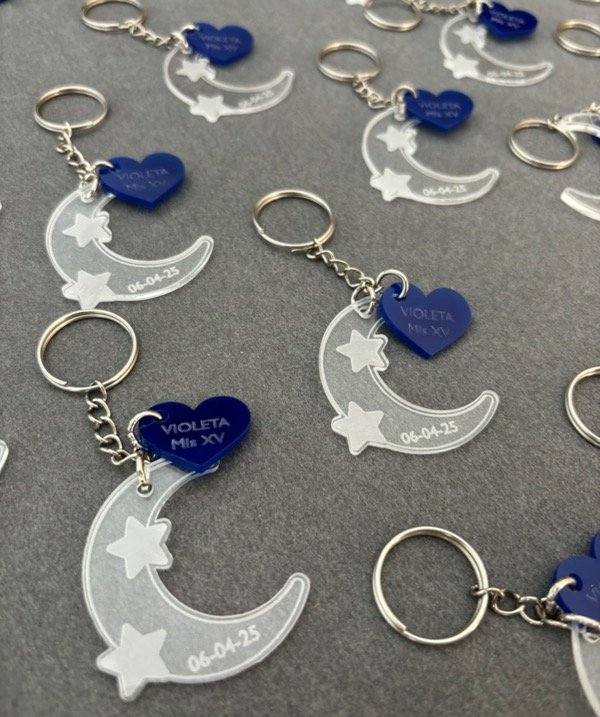 Producto - Llaveros Acrílico con Dije x 10 unidades