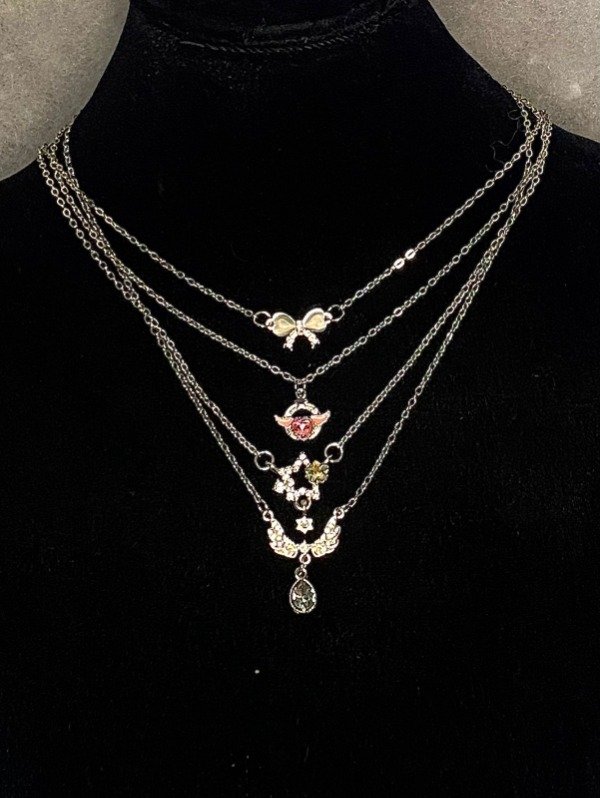 Producto - Collares Y2K plateados