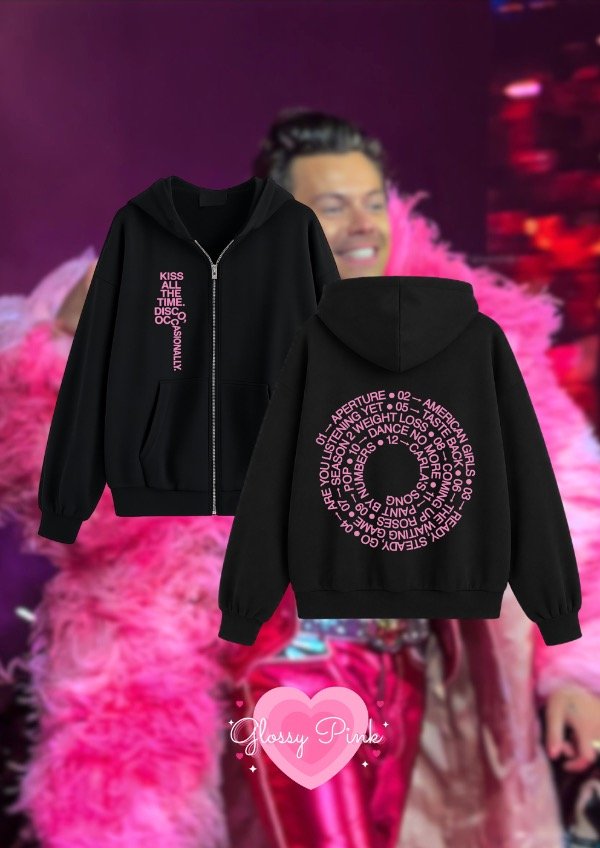 Producto - Campera Kiss All The Time rosa - DTF