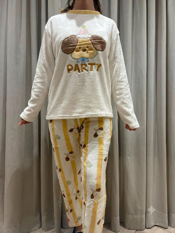 Producto - Pijama Soft Party Dog Amarillo
