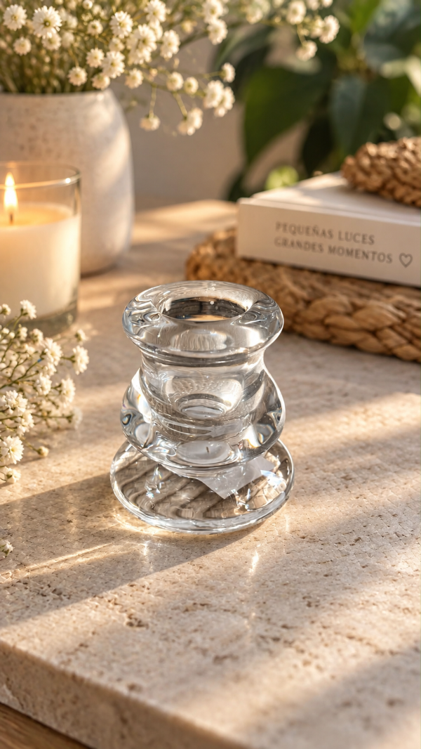 Producto - Mini porta vela ondulado