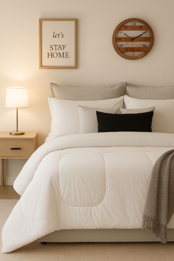 Producto - Acolchado reversible Eco - Blanco