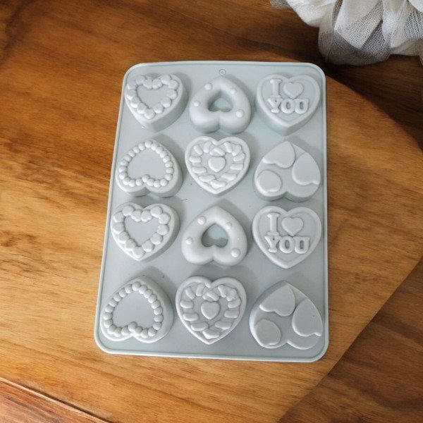 Producto - Molde corazones detallados x12