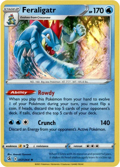 Producto - Feraligatr - 057/264 - Fusion Strike - Holo