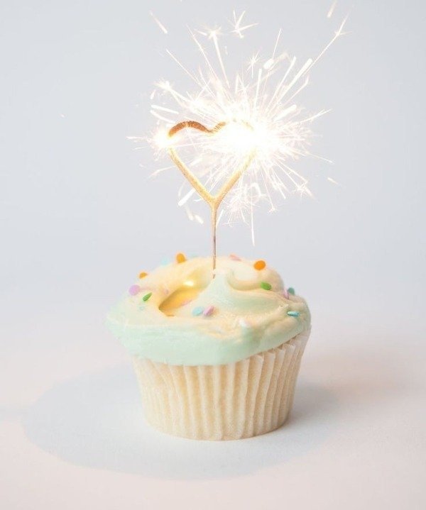 Producto - Vela chispita corazon DORADO