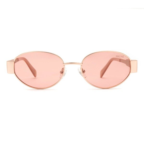 Producto - Prune Kira Metal Dorado - Cristales Rosa - 0