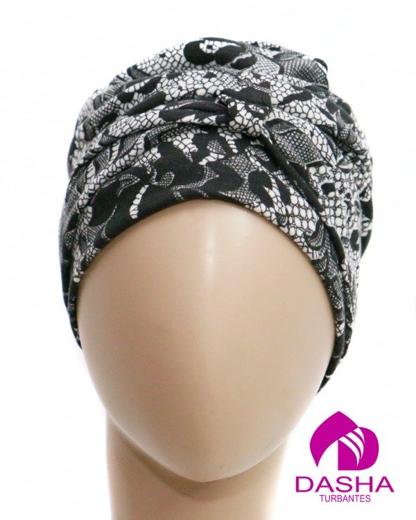 Producto - Turbante Alma estampado encaje