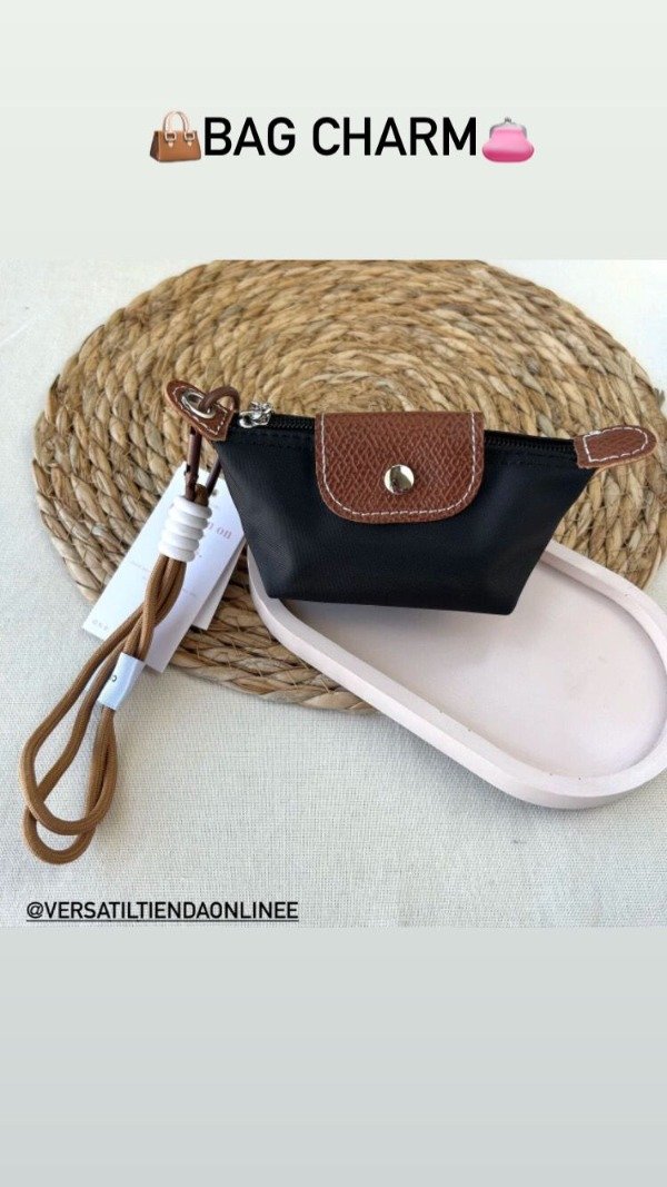 Producto - Bag charm llavero monedero mini bag negro