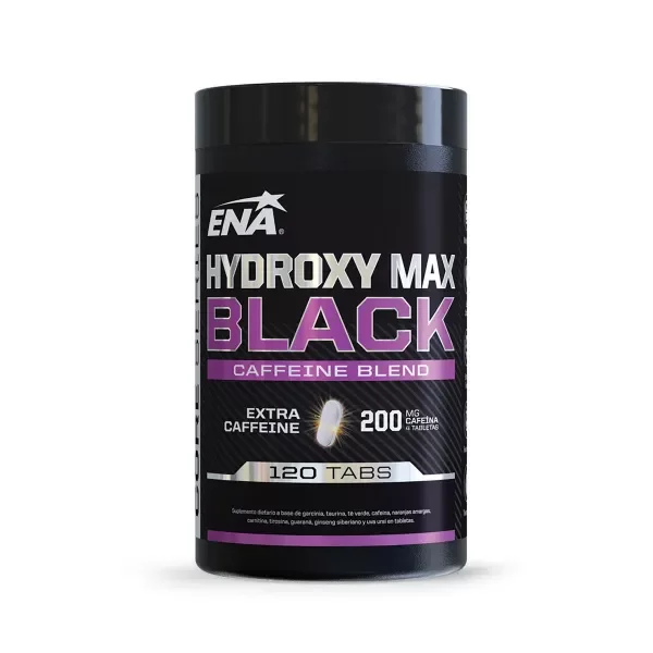 Producto - Hydroxy Max Black ENA - Termogénico Descenso de Peso con Cafeína, 120 tabs