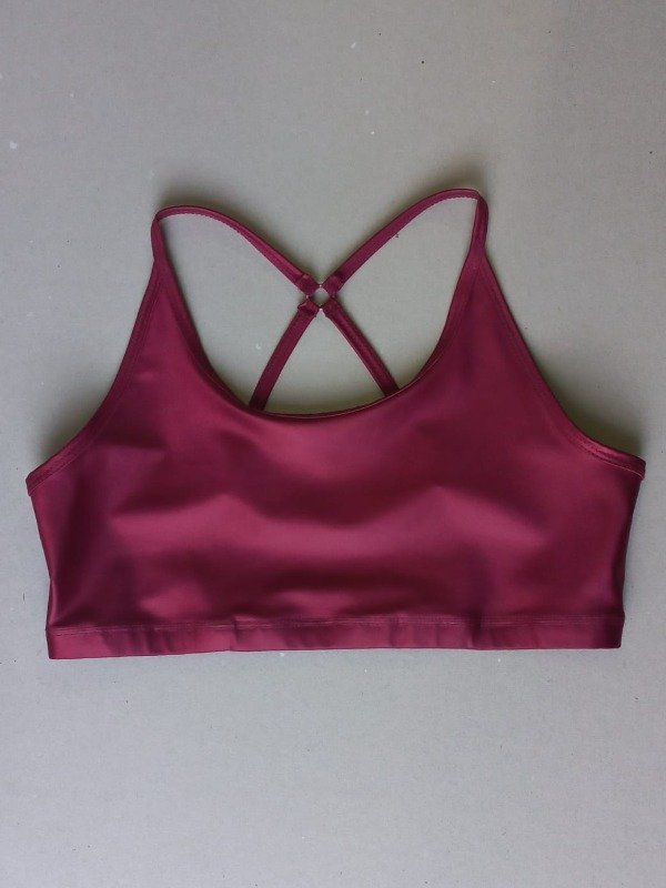 Producto - Top tiras cruzadas brillante