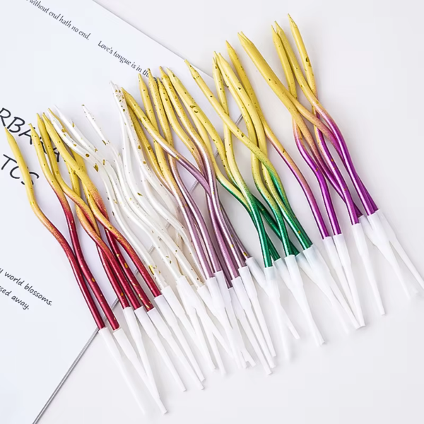 Producto - Velas onduladas degrade x6