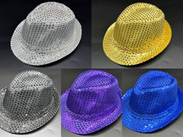 Producto - YJ0773 Sombrero Guapo Tanguero Lentejuelas