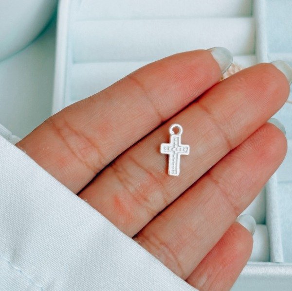 Producto - Dije Cruz Pequeña Plata 925
