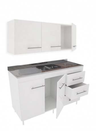 Producto - Combo de Alacena + Bajo Mesada Melamina importada Premium