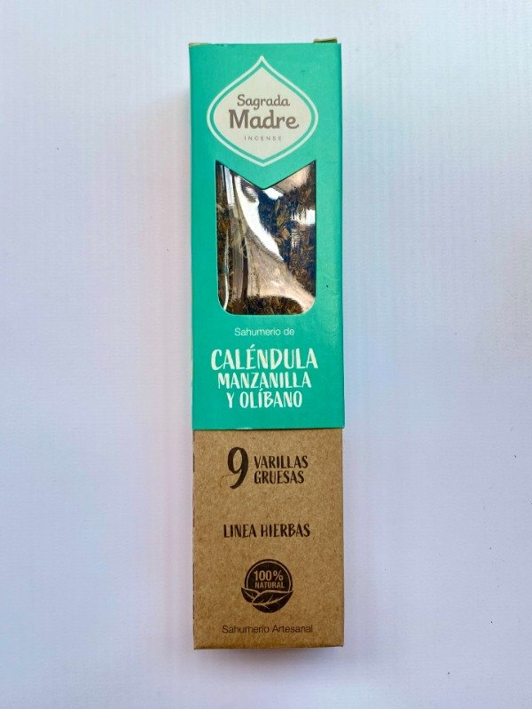 Producto - Sagrada Madre 9 Varillas Gruesas CALENDULA y MANZANILLA