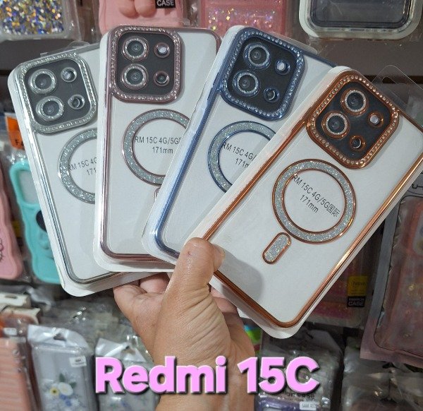 Producto - Fundas magsafe con strass. Redmi 15C
