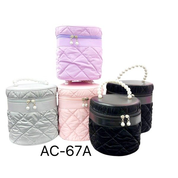Producto - Porta comestico redondo tela x 2 piezas