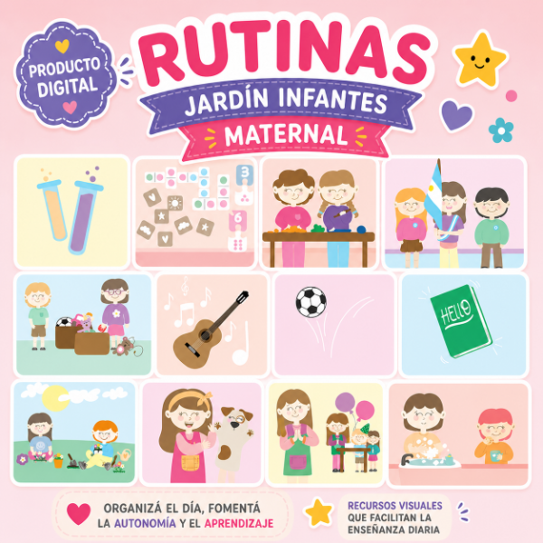 Producto - Rutinas Jardín Infantes Maternal IMPRIMIBLE