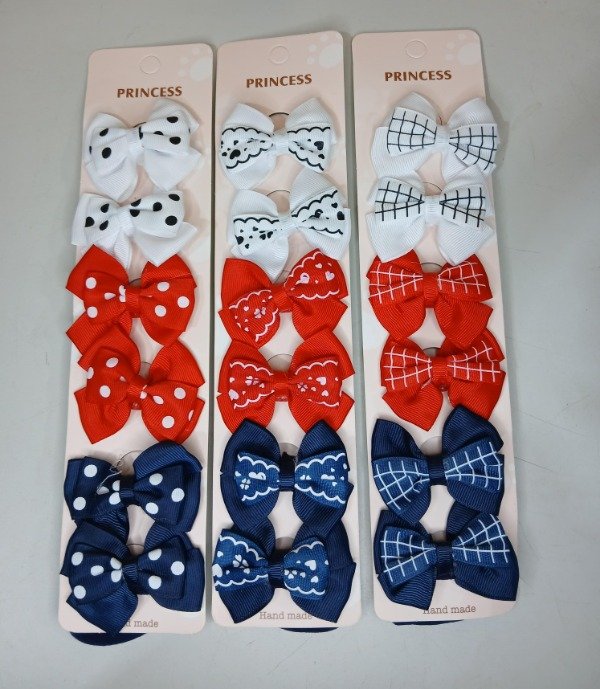 Producto - Moños blanco/rojo/azul