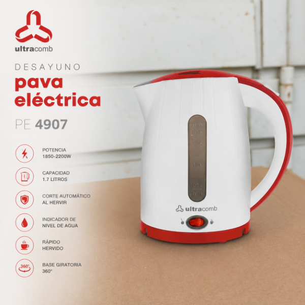 Producto - PAVA ELECTRICA ULTRACOMB PE4907