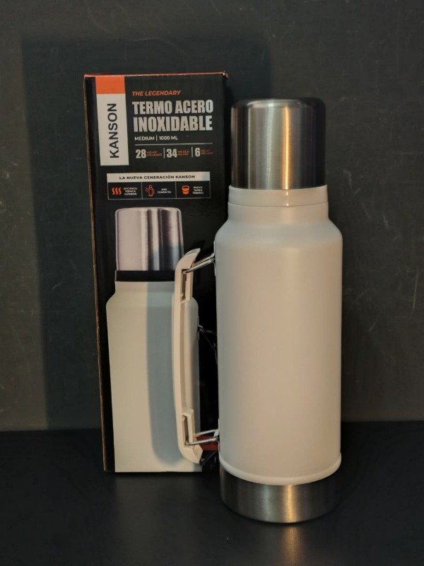 Producto - Termo 1L Vacuum Flask con manija y tapa metal - 2