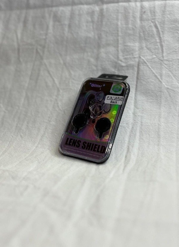 Producto - Iph 14 y iph 14 plus protector de camara brillo negro