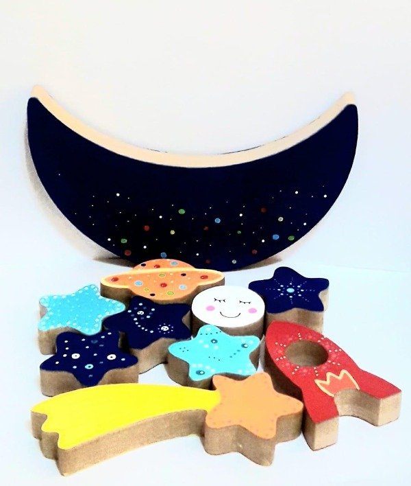 Producto - Juego de Equilibrio de Madera Luna