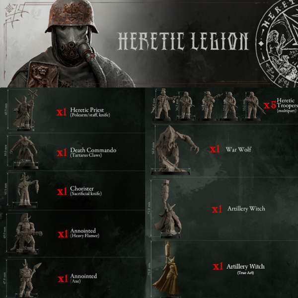 Producto - Legión Hereje - Paquete de Miniaturas de Trench Crusade