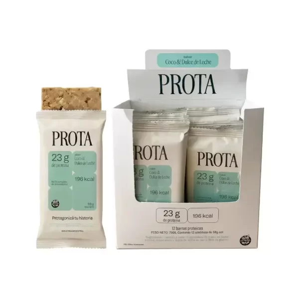 Producto - Barra Proteica Prota Coco y Dulce de leche  x 12u