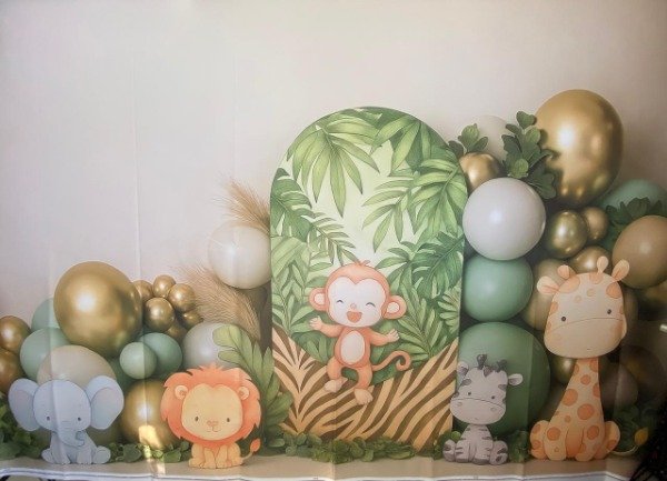 Producto - FONDO ANIMALITOS DE LA SELVA SIN FALLA 220X150 ANI03