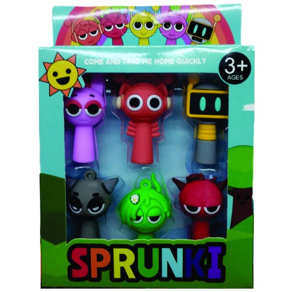 Producto - Muñecos Sprunki Juego Musical Oren Fun Bot Raddy Vineria Gray