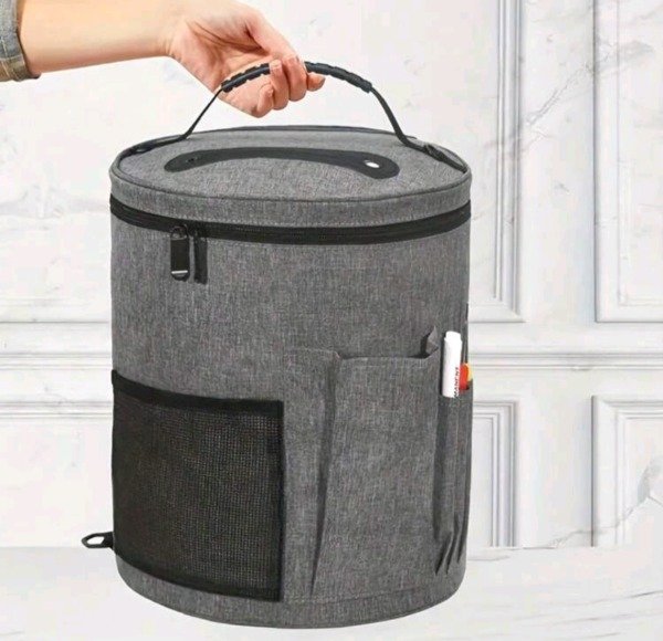 Producto - Organizador portátil para tejidos - Bolso para agujas, ovillos y accesorios