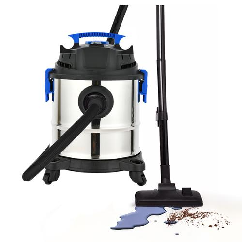 Producto - Aspiradora Industrial De Tacho -18L -1200W -Función Seco/Húmedo/Soplado -Acero