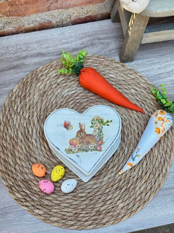 Producto - Caja corazón de madera