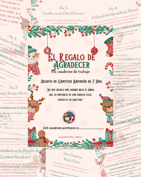Producto - Cuaderno de gratitud navideña