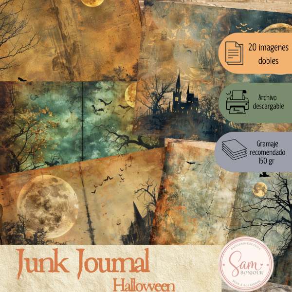 Producto - Archivo Digital: Junk Journal Halloween - 0