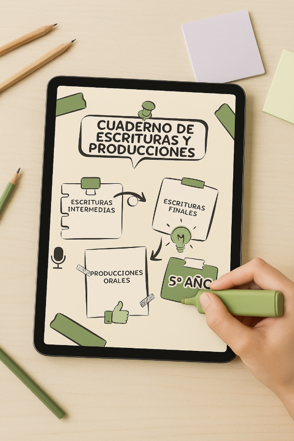Producto - E-BOOK QUINTO AÑO - PRODUCCIONES ESCRITAS Y ORALES