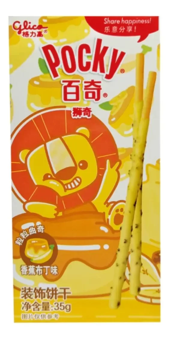 Producto - POCKY PALITOS SABOR FLAN BANANA 35 GR.