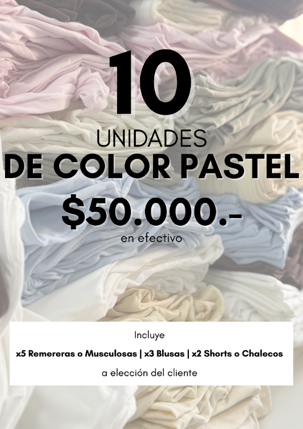 Producto - Color Pastel - Promo x10 unidades - 0