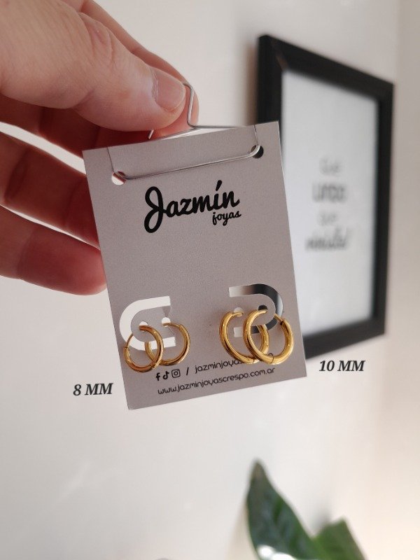 Producto - Aros Argollas Lisas Bisagra 10 MM