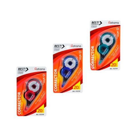 Producto - CINTA CORRECTORA 5MMX20MTS BLISTER X1 KATANA