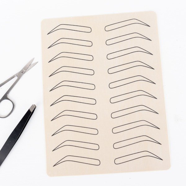 Producto - Piel Sintética de Practica con diseño de cejas