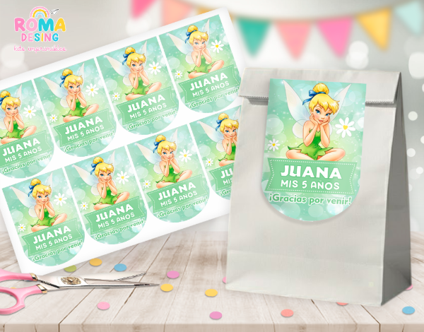 Producto - Etiquetas bolsita Tinkerbell