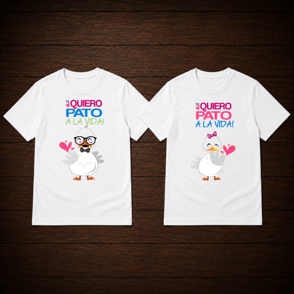 Producto - Remera - te quiero patoa la vida (diseños dobles) - 0