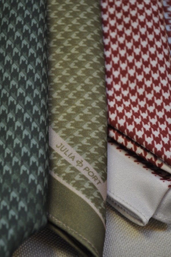 Producto - Pañuelo de Seda Pied de Poule. Diseño #111 - 2