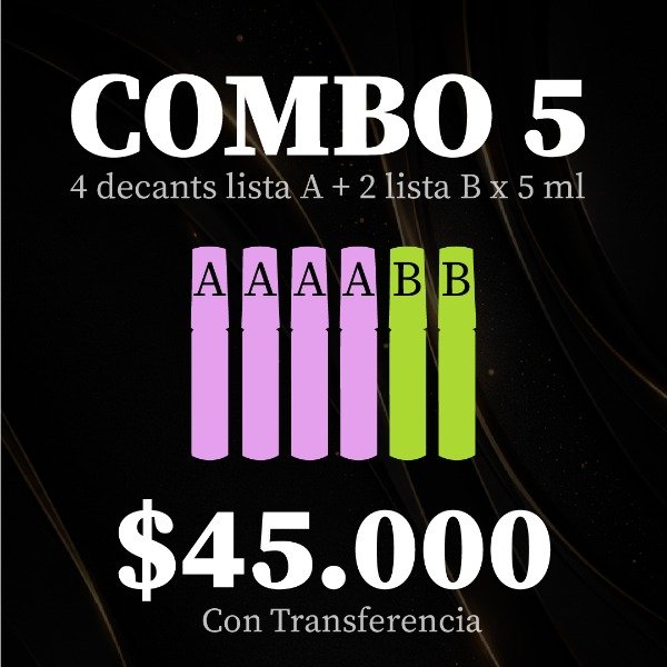 Producto - DECANTS - Combo 5 - 6 x 45.000